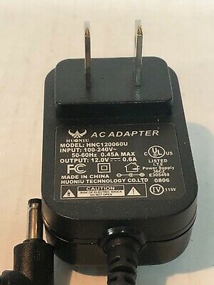 NEW HUONIU HNC120060U AC Adapter Adaptor 12V 0.6A Power Supply Cord Cable Charger